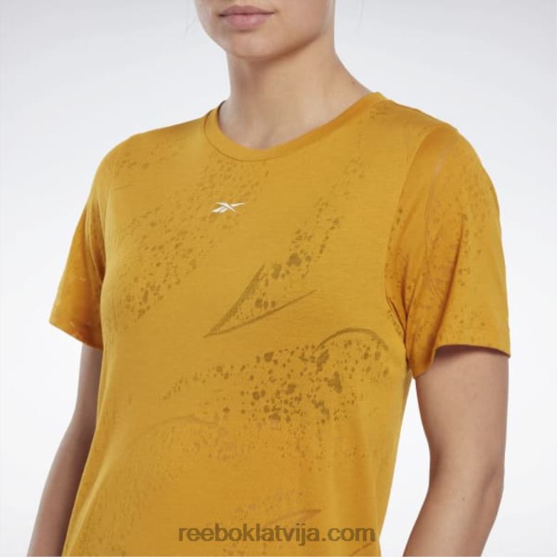 izdegšanas t-krekls sievietes 0T464691 Reebok spilgts okers