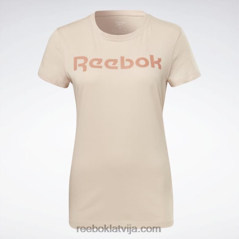 izdegšanas t-krekls sievietes 0T464745 Reebok patiesi rozā
