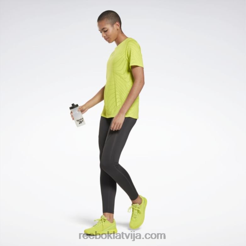 izdegšanas t-krekls sievietes 0T464812 Reebok skābs dzeltens