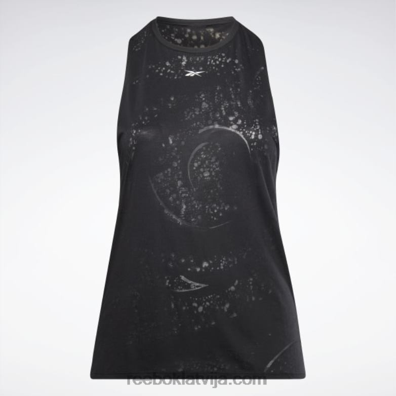 izdegšanas tvertnes augšdaļa (plus izmēra) sievietes 0T464614 Reebok melns