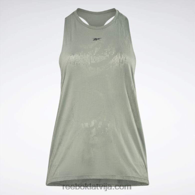 izdegšanas tvertnes augšdaļa (plus izmēra) sievietes 0T464754 Reebok harmonija zaļa