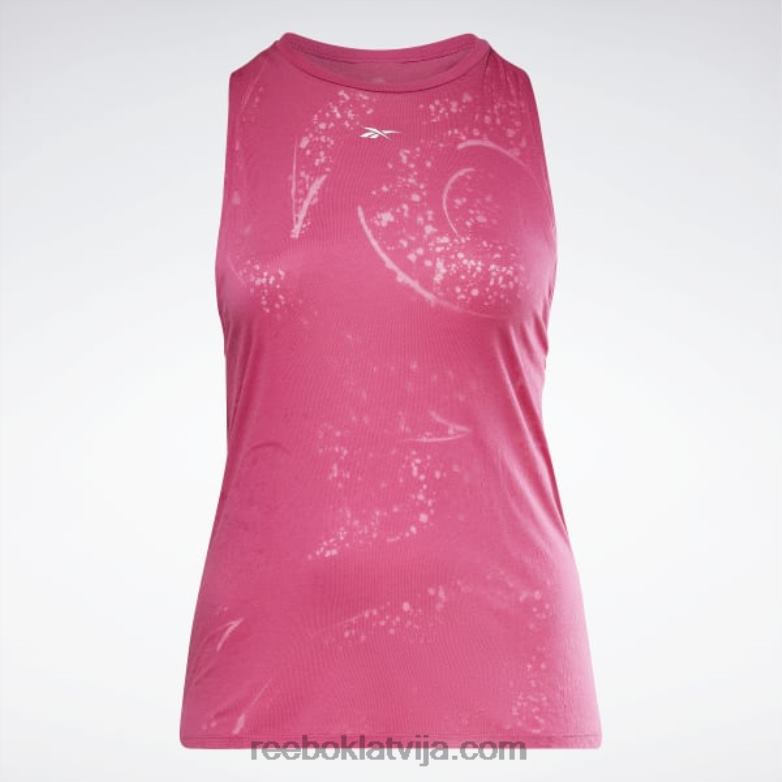 izdegšanas tvertnes augšdaļa (plus izmēra) sievietes 0T464790 Reebok daļēji lepni rozā