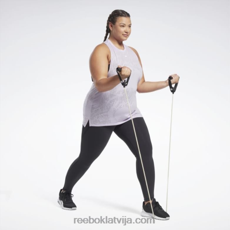 izdegšanas tvertnes augšdaļa (plus izmēra) sievietes 0T464880 Reebok violeta oāze