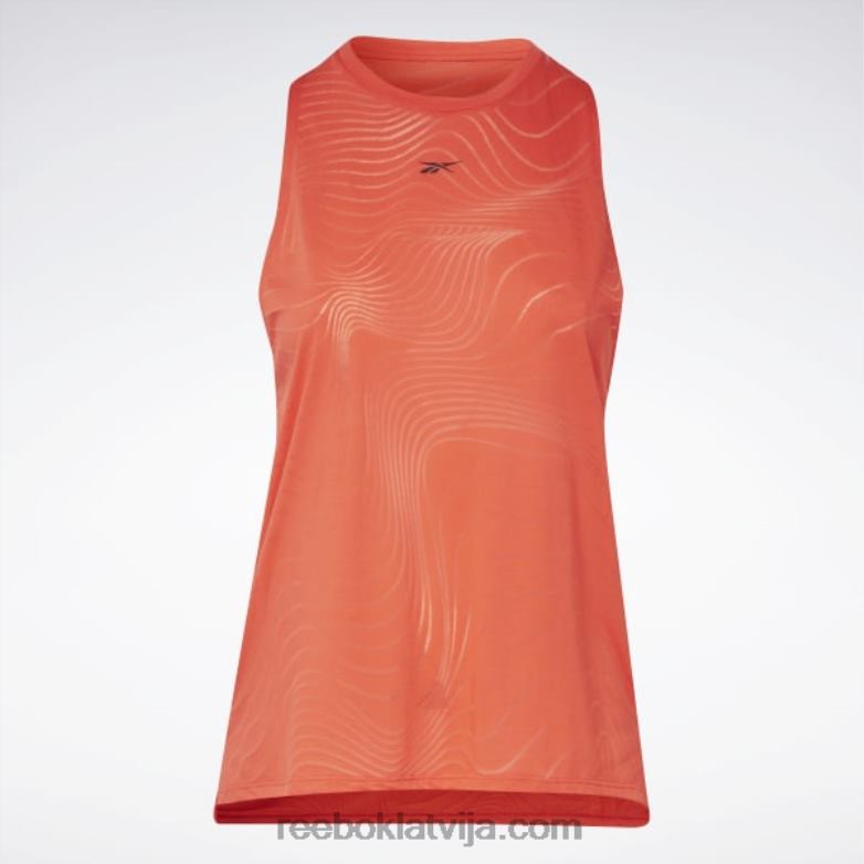 izdegšanas tvertnes augšdaļa (plus izmēra) sievietes 0T464912 Reebok dinamiski sarkans