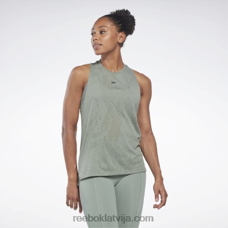 izdegšanas tvertnes augšdaļa sievietes 0T464535 Reebok harmonija zaļa