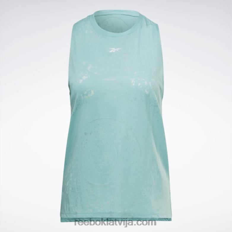 izdegšanas tvertnes augšdaļa sievietes 0T464609 Reebok daļēji klasiska zilganzaļa