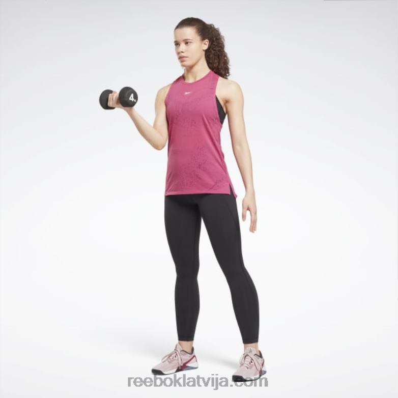 izdegšanas tvertnes augšdaļa sievietes 0T464714 Reebok daļēji lepni rozā