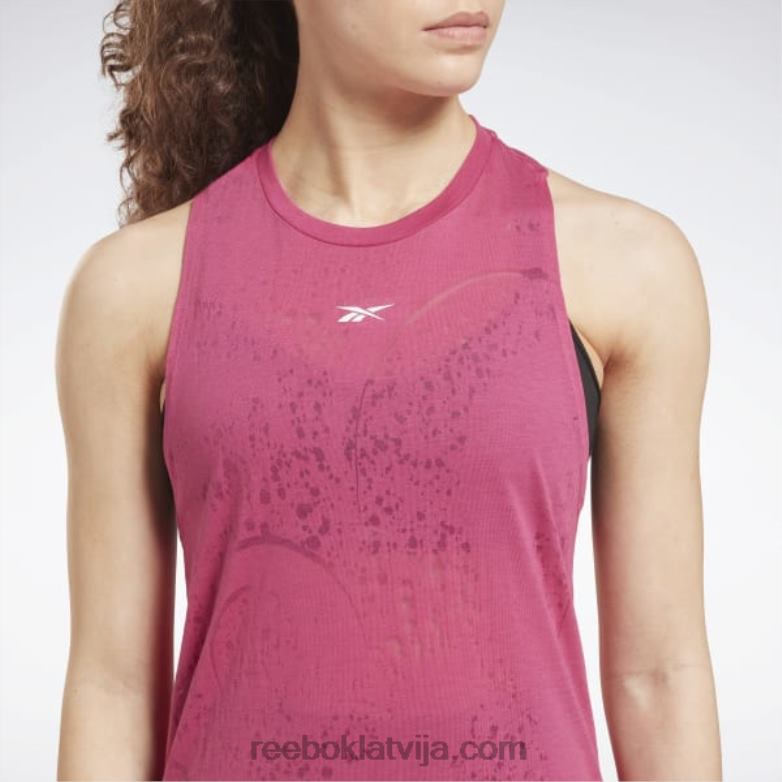 izdegšanas tvertnes augšdaļa sievietes 0T464714 Reebok daļēji lepni rozā