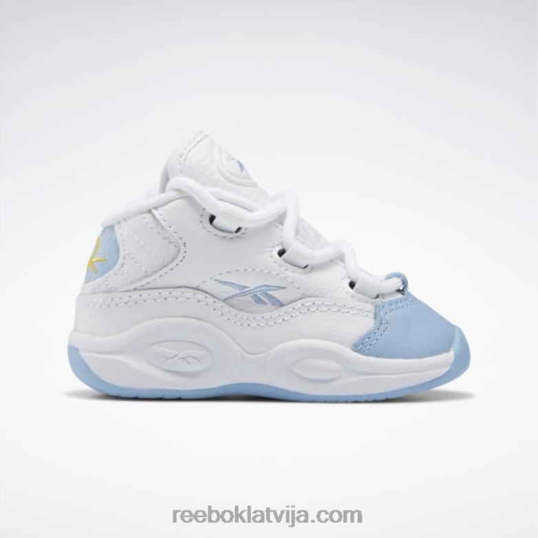 jautājums vidus basketbola apavi - toddler bērni 0T4641380 Reebok ftwr balts/šķidri zils/toksiski dzeltens