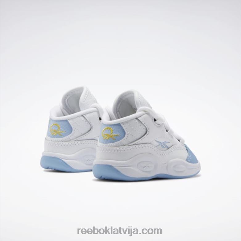 jautājums vidus basketbola apavi - toddler bērni 0T4641380 Reebok ftwr balts/šķidri zils/toksiski dzeltens