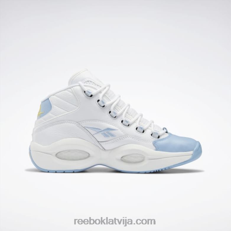 jautājums vidus basketbola apavi vīriešiem 0T4641028 Reebok ftwr balts/šķidri zils/toksiski dzeltens