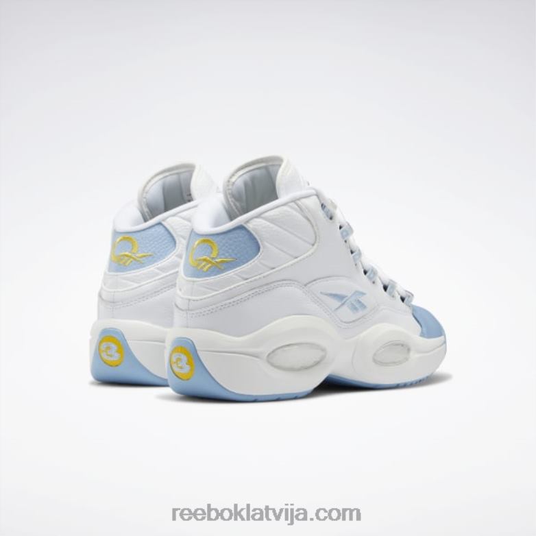 jautājums vidus basketbola apavi vīriešiem 0T4641028 Reebok ftwr balts/šķidri zils/toksiski dzeltens