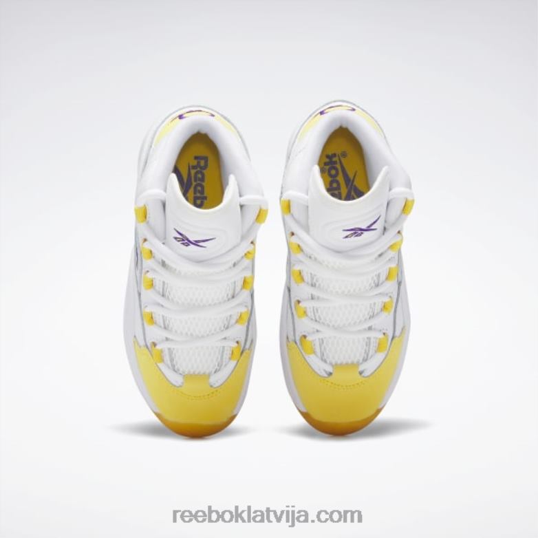 jautājums vidus kurpes - pirmsskola bērni 0T4641375 Reebok ftwr balts/dzeltens pavediens/ultra violets