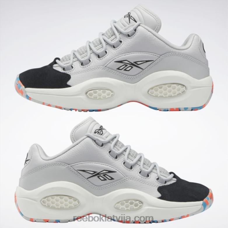 jautājums zemas basketbola kurpes0T46436 Reebok tīri pelēks 2/krīts/kods melns