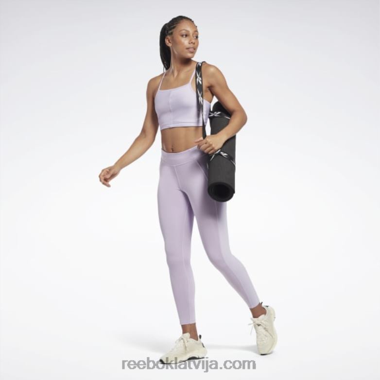 joga augstas jostasvietas veiktspējas ribu legingi sievietes 0T464698 Reebok violeta oāze