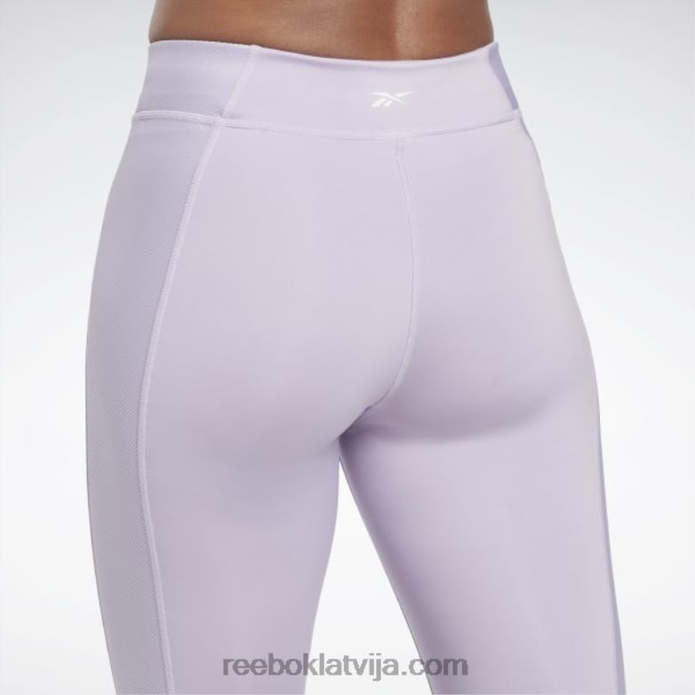 joga augstas jostasvietas veiktspējas ribu legingi sievietes 0T464698 Reebok violeta oāze