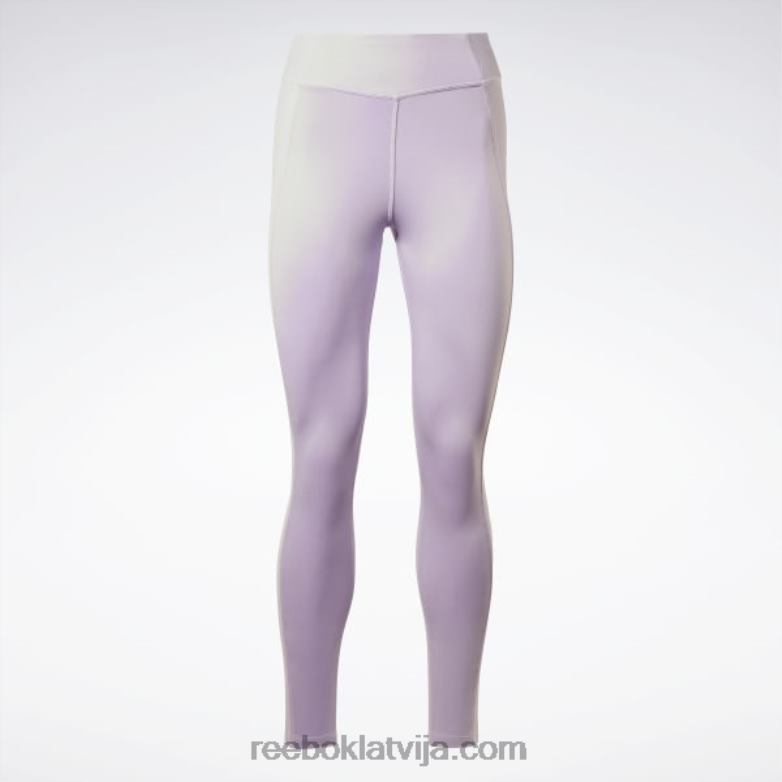 joga augstas jostasvietas veiktspējas ribu legingi sievietes 0T464698 Reebok violeta oāze