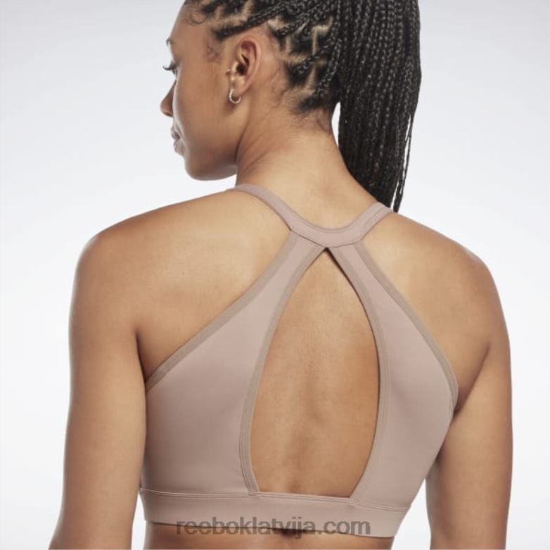 jogas garās līnijas sporta krūšturis sievietes 0T464659 Reebok taupe
