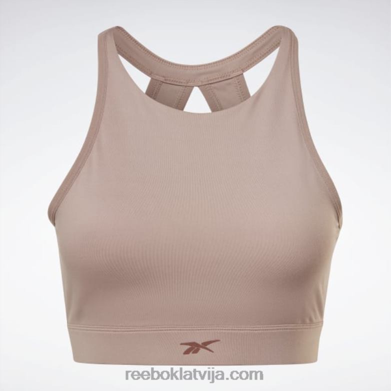 jogas garās līnijas sporta krūšturis sievietes 0T464659 Reebok taupe