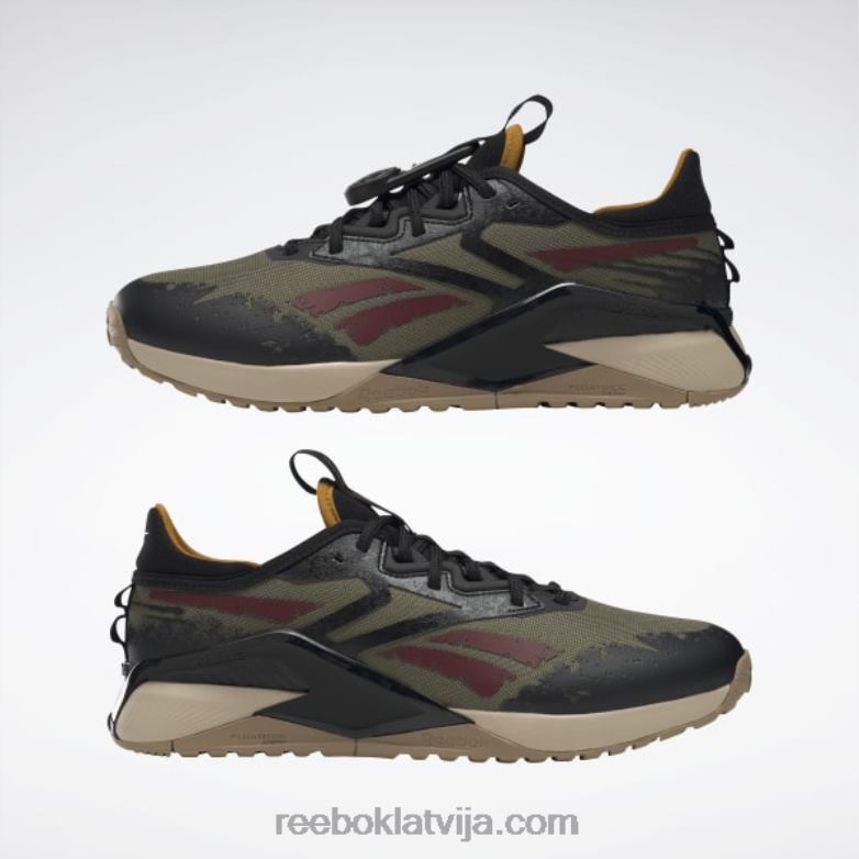 jurassic world nano x2 piedzīvojumu vīriešu treniņa apavi0T4641052 Reebok moderna olīvu/sero melna/savvaļas haki krāsa