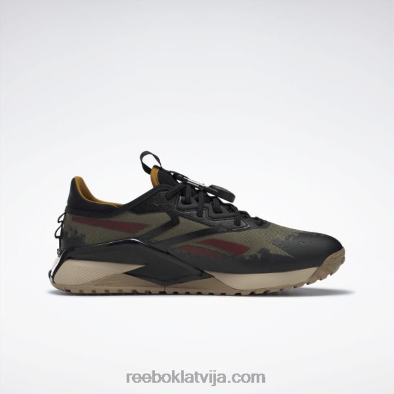 jurassic world nano x2 piedzīvojumu vīriešu treniņa apavi0T4641052 Reebok moderna olīvu/sero melna/savvaļas haki krāsa