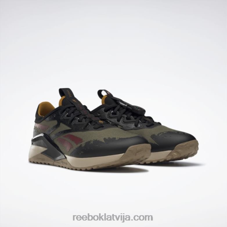 jurassic world nano x2 piedzīvojumu vīriešu treniņa apavi0T4641052 Reebok moderna olīvu/sero melna/savvaļas haki krāsa