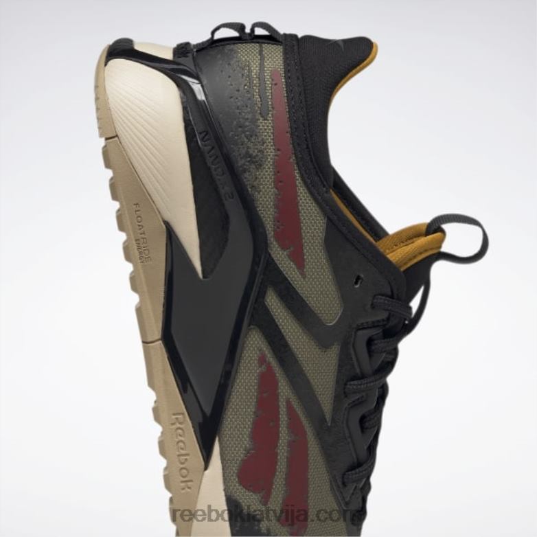 jurassic world nano x2 piedzīvojumu vīriešu treniņa apavi0T4641052 Reebok moderna olīvu/sero melna/savvaļas haki krāsa