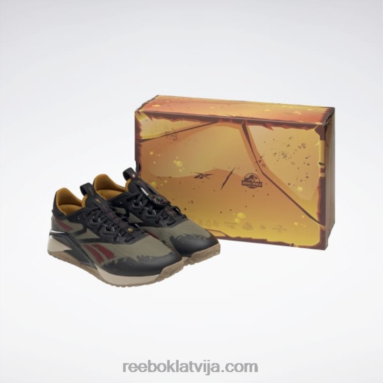 jurassic world nano x2 piedzīvojumu vīriešu treniņa apavi0T4641052 Reebok moderna olīvu/sero melna/savvaļas haki krāsa