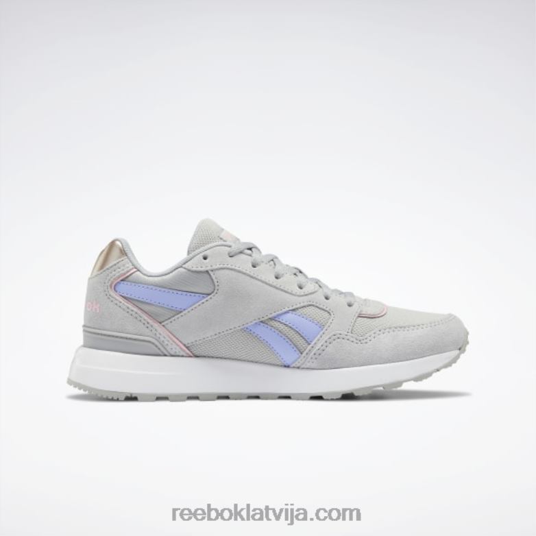 karaliskā tehnika t ce sieviešu apavi0T464266 Reebok tīri pelēks 3/ceriņu mirdzums/rozā zelts