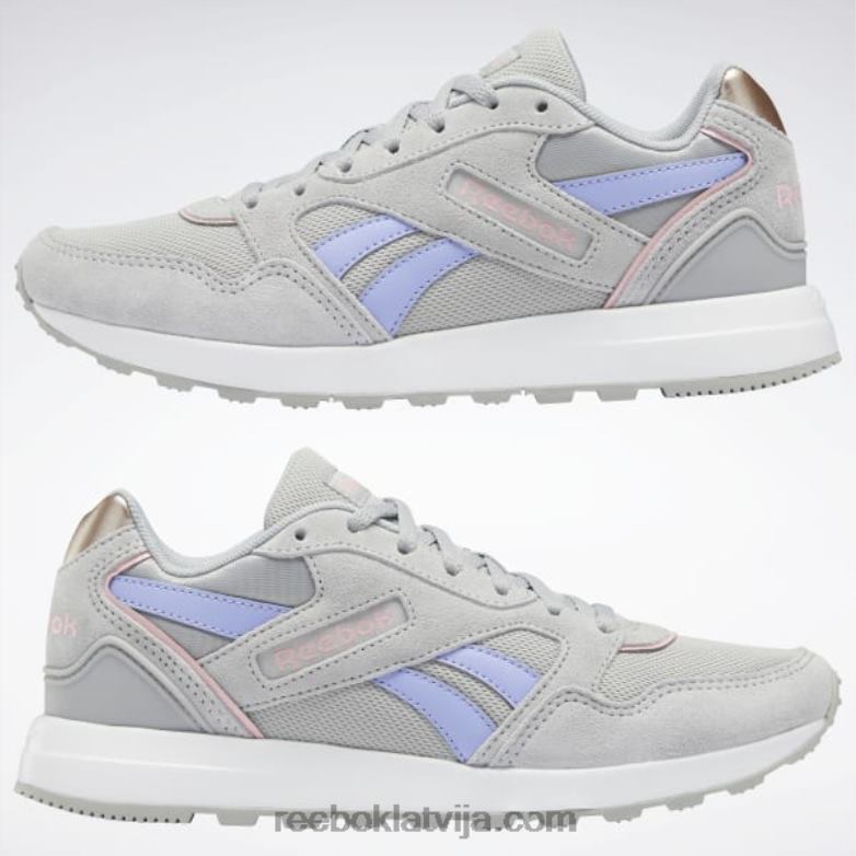 karaliskā tehnika t ce sieviešu apavi0T464266 Reebok tīri pelēks 3/ceriņu mirdzums/rozā zelts