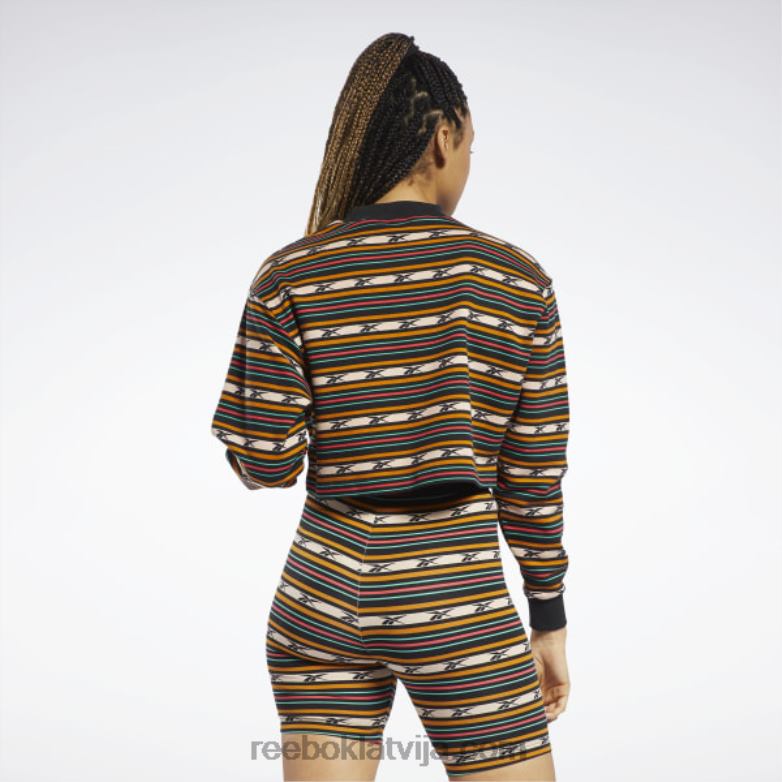 klasiska apdruka sporta krekls sievietes 0T464995 Reebok melns