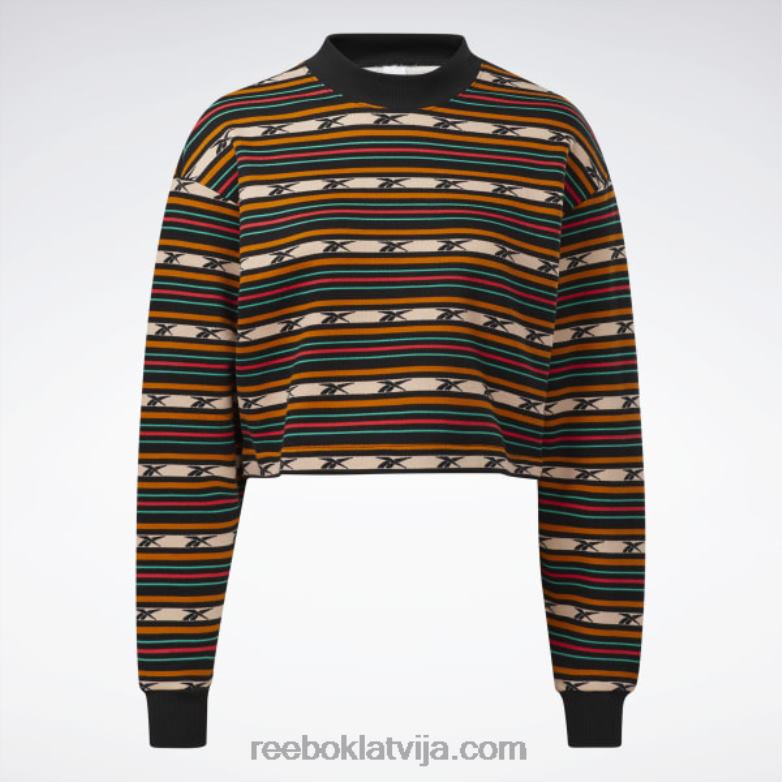 klasiska apdruka sporta krekls sievietes 0T464995 Reebok melns