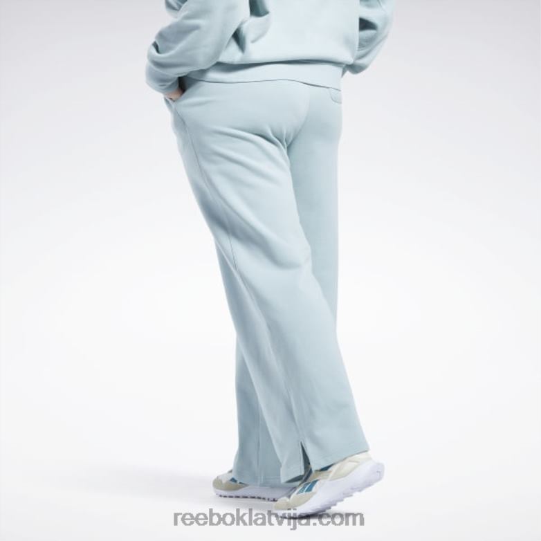 klasiskas bikses ar platām kājām (plus izmērs) sievietes 0T464649 Reebok piejūras pelēks