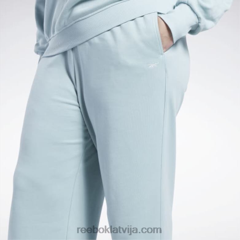 klasiskas bikses ar platām kājām (plus izmērs) sievietes 0T464649 Reebok piejūras pelēks