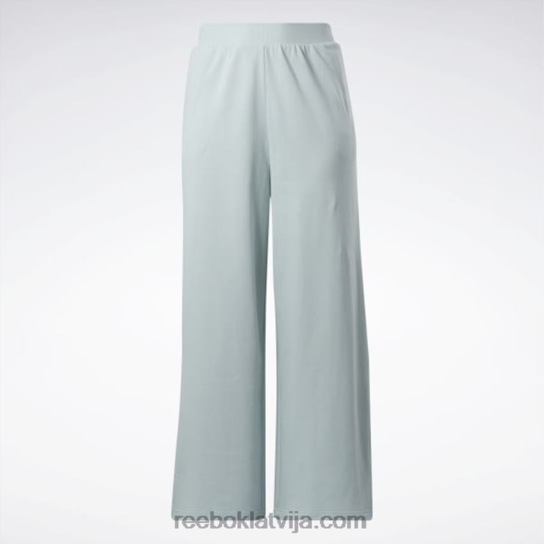 klasiskas bikses ar platām kājām (plus izmērs) sievietes 0T464649 Reebok piejūras pelēks