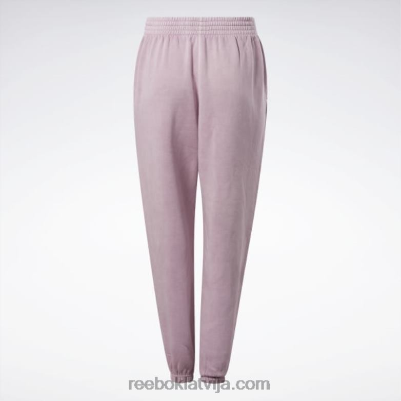 klasiskas dabīgas krāsas flīsa bikses (plus izmērs) sievietes 0T464783 Reebok uzliets ceriņš