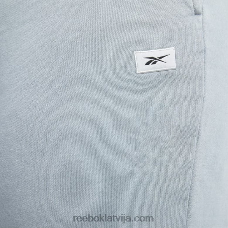 klasiskas dabīgas krāsas flīsa bikses (plus izmērs) sievietes 0T464868 Reebok tīri pelēks 3