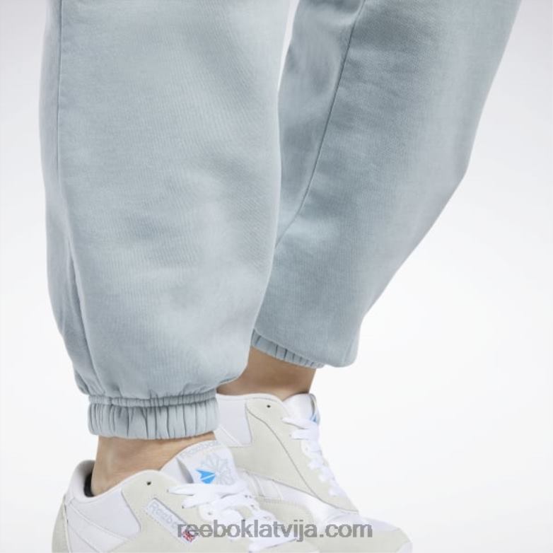 klasiskas dabīgas krāsas flīsa bikses (plus izmērs) sievietes 0T464868 Reebok tīri pelēks 3