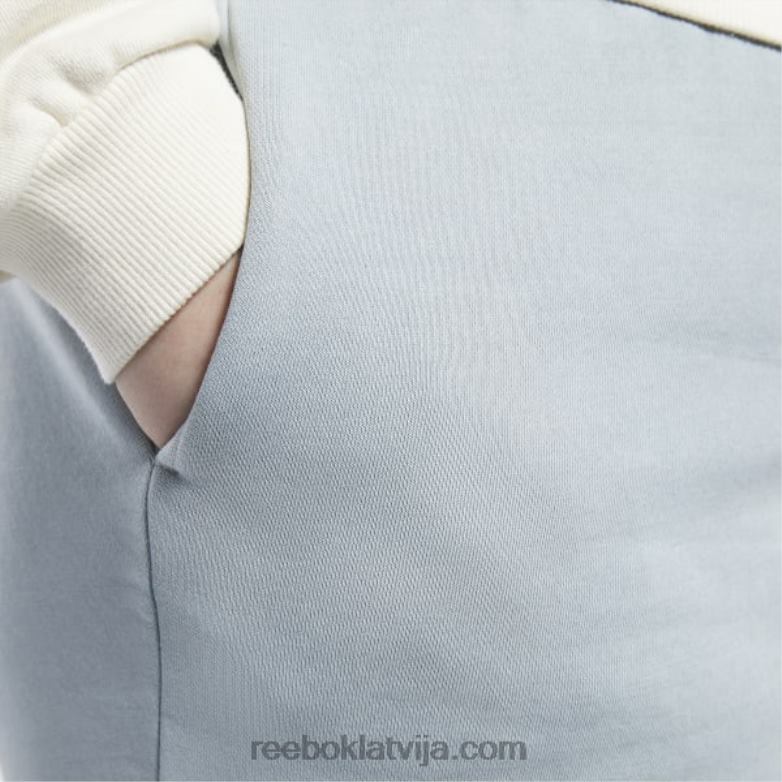 klasiskas dabīgas krāsas flīsa bikses (plus izmērs) sievietes 0T464868 Reebok tīri pelēks 3