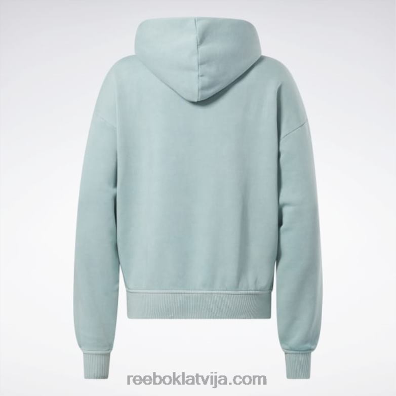 klasiskas dabīgas krāsas flīsa kapuci sievietes 0T464639 Reebok piejūras pelēks