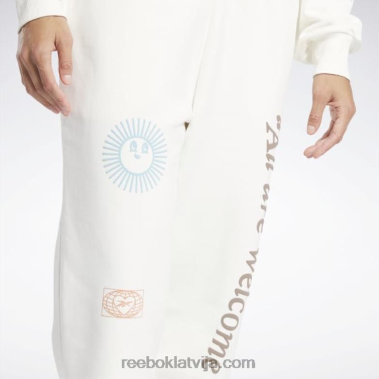 klasiskas grafiskās bikses sievietes 0T464687 Reebok krīts