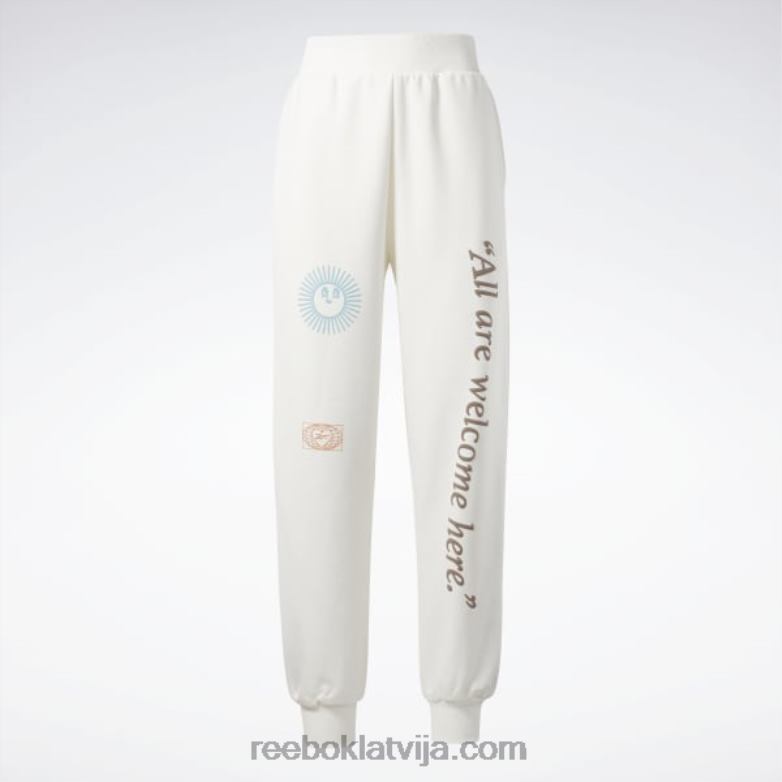 klasiskas grafiskās bikses sievietes 0T464687 Reebok krīts