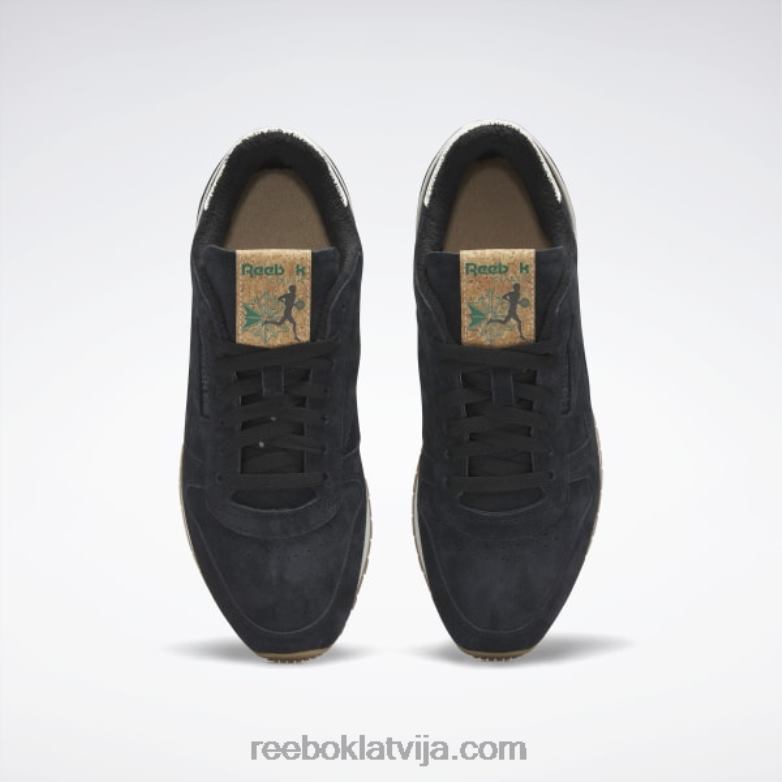 klasiskas ādas 1983 vintage kurpes0T464333 Reebok serde black/glen green/reebok gumijas gumija-04