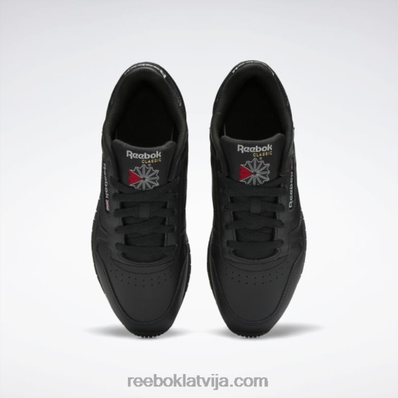 klasiskas ādas kurpes sievietes 0T464103 Reebok kodols melns/tīri pelēks 5