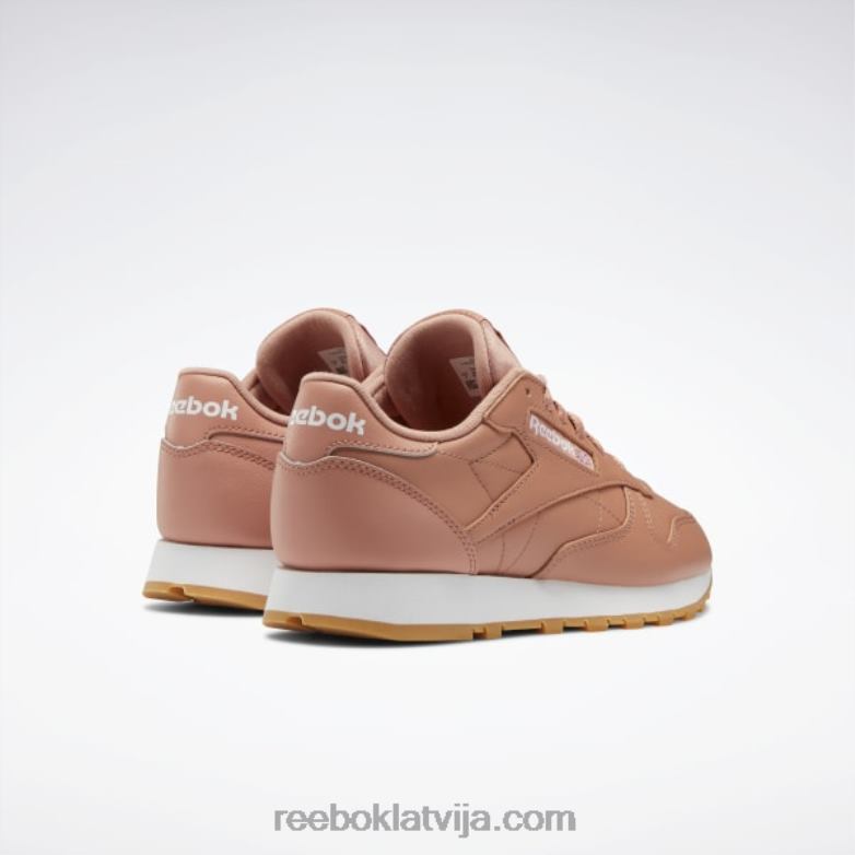 klasiskas ādas kurpes sievietes 0T464420 Reebok kanjons koraļļu mel/ftwr balts