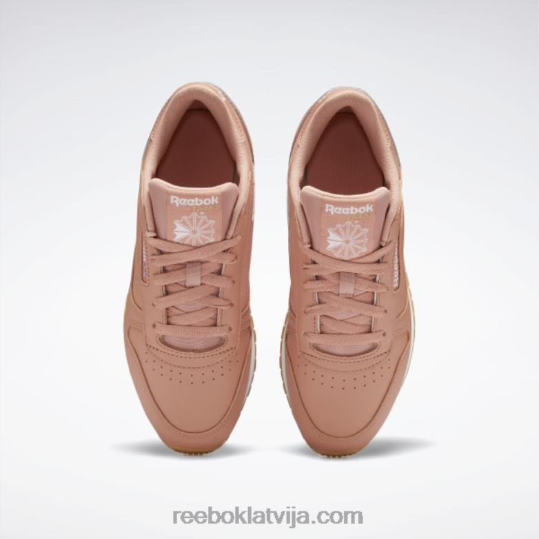 klasiskas ādas kurpes sievietes 0T464420 Reebok kanjons koraļļu mel/ftwr balts