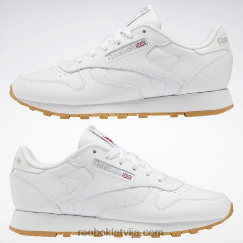 klasiskas ādas kurpes sievietes 0T46455 Reebok ftwr balta/tīri pelēka 3/reebok gumijas gumija-03