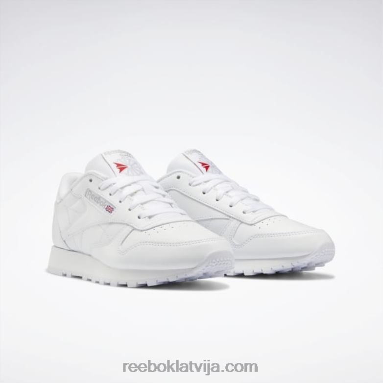 klasiskas ādas kurpes sievietes 0T46464 Reebok ftwr balts/tīri pelēks 3