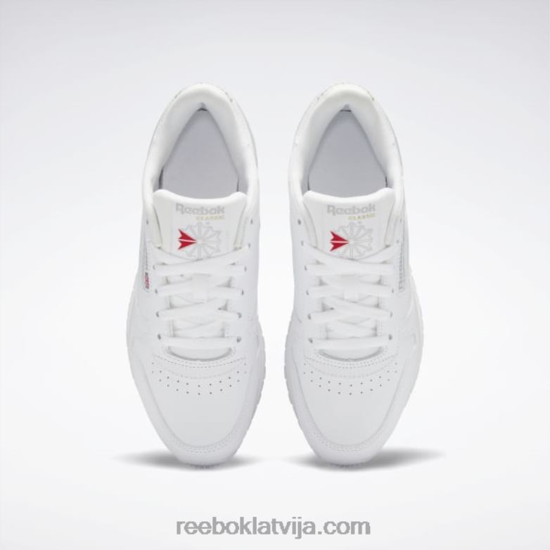 klasiskas ādas kurpes sievietes 0T46464 Reebok ftwr balts/tīri pelēks 3