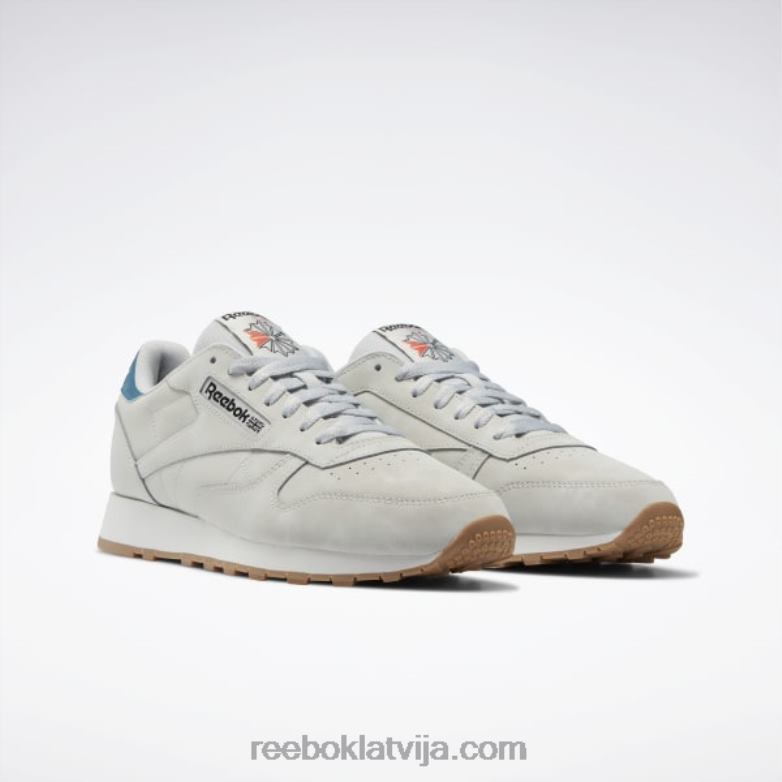 klasiskas ādas kurpes0T464135 Reebok tīri pelēks 2/tīri pelēks 1/tēraudzils s23-r